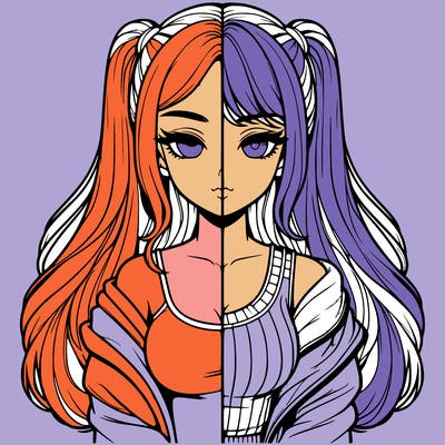 realistic girl split