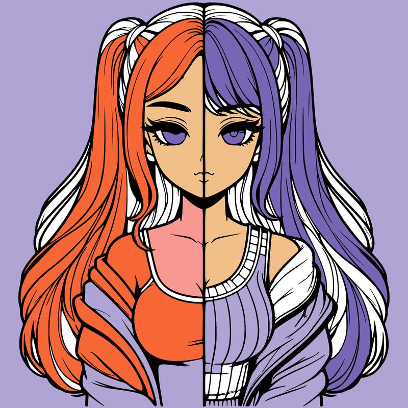 realistic girl split