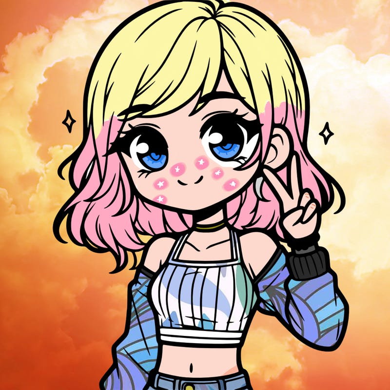 cute girl with crop top