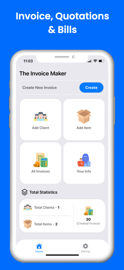 Easy Invoice Receipt Generator - Business App | MWM