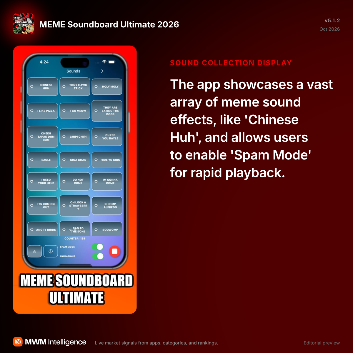 MEME Soundboard Ultimate 2026 - Entertainment App | MWM