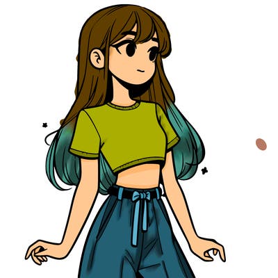 girl in a cute crop top