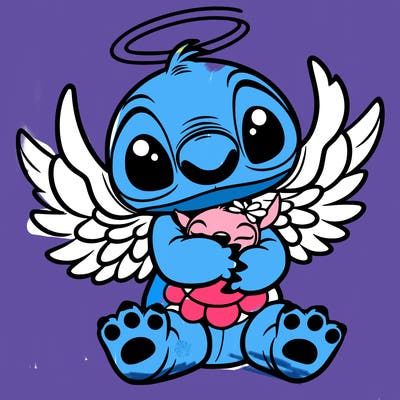 stich hugging angel