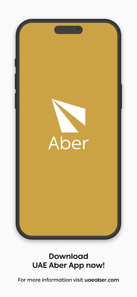 UAE Aber | عابر الإمارات - UAE Aber mobile app splash screen and download call to action