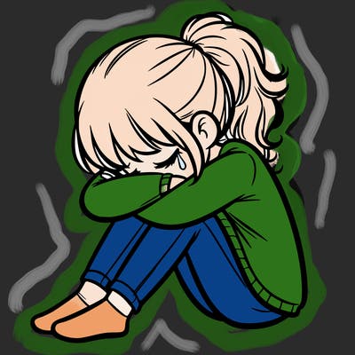 depressed girl