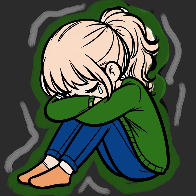 depressed girl