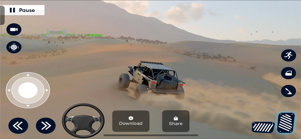 Unlimited Race Pro - A high-quality desert racing wallpaper featuring an off-road buggy in the Unlimited Race Pro app