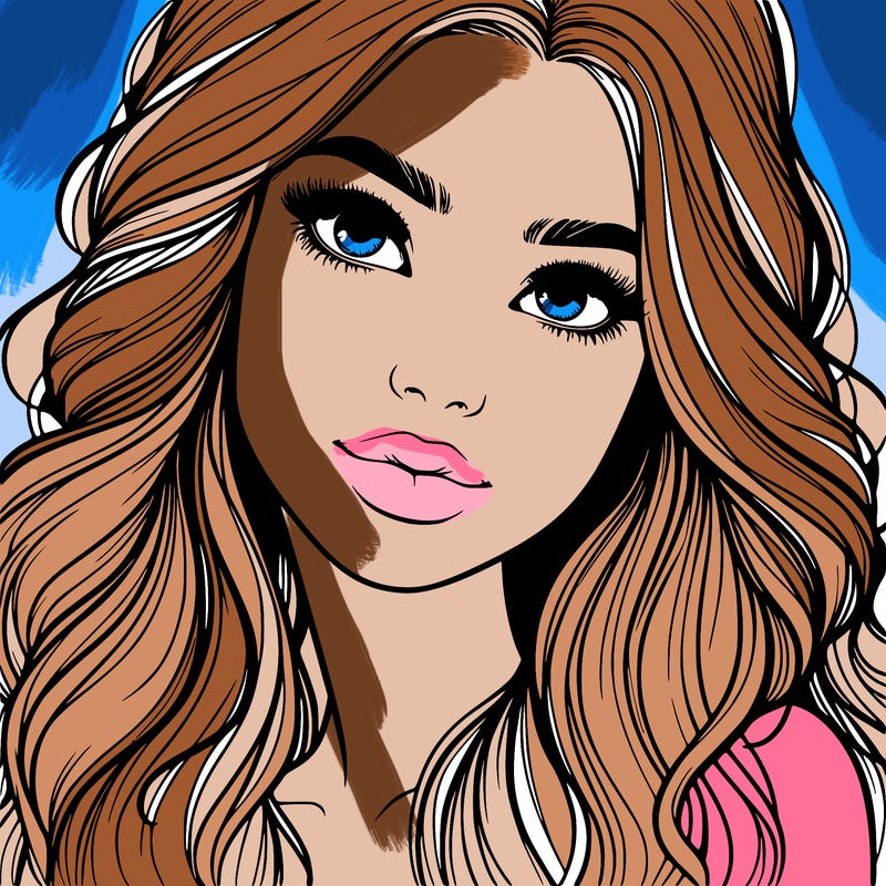 beautiful realistic girl