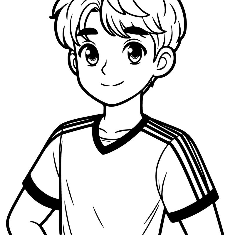 boy in a adidas shirt