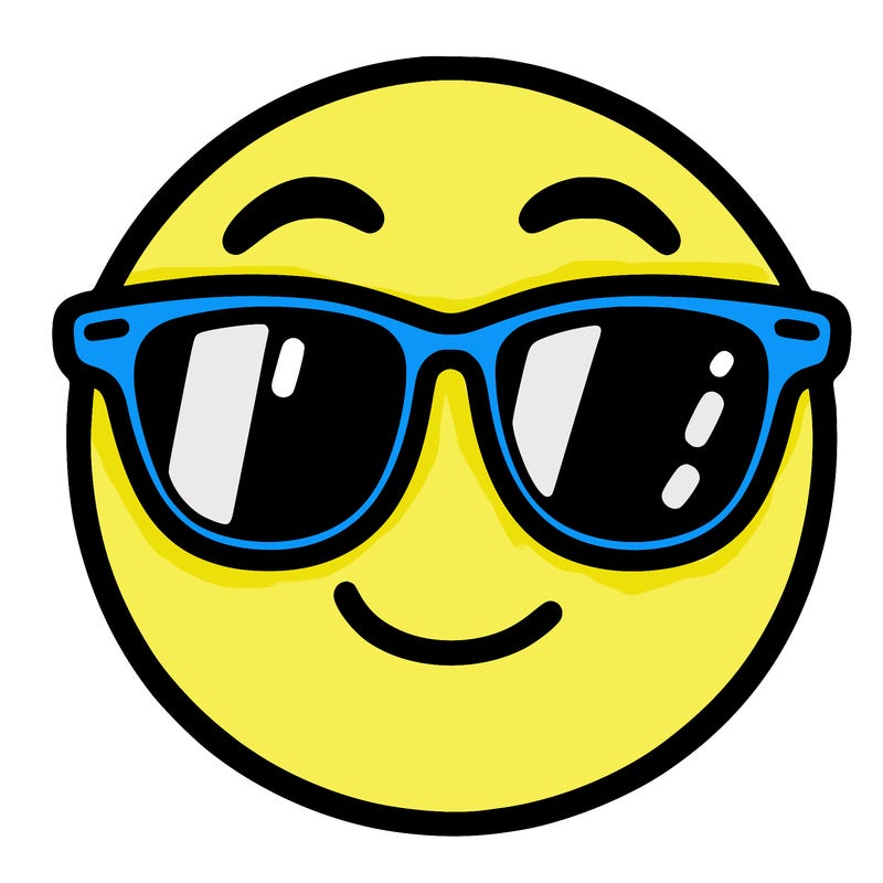 emoji with sunglasses