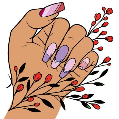 nails with french tip