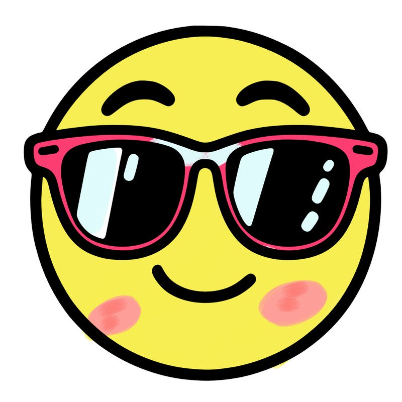 emoji with sunglasses