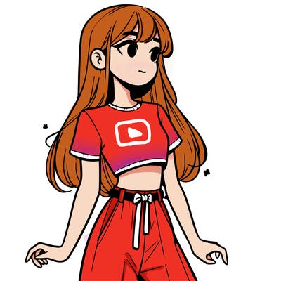 girl in a cute crop top