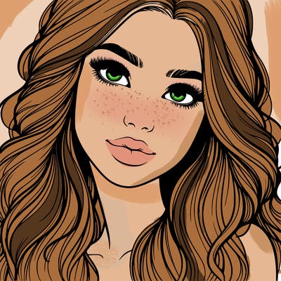 beautiful realistic girl