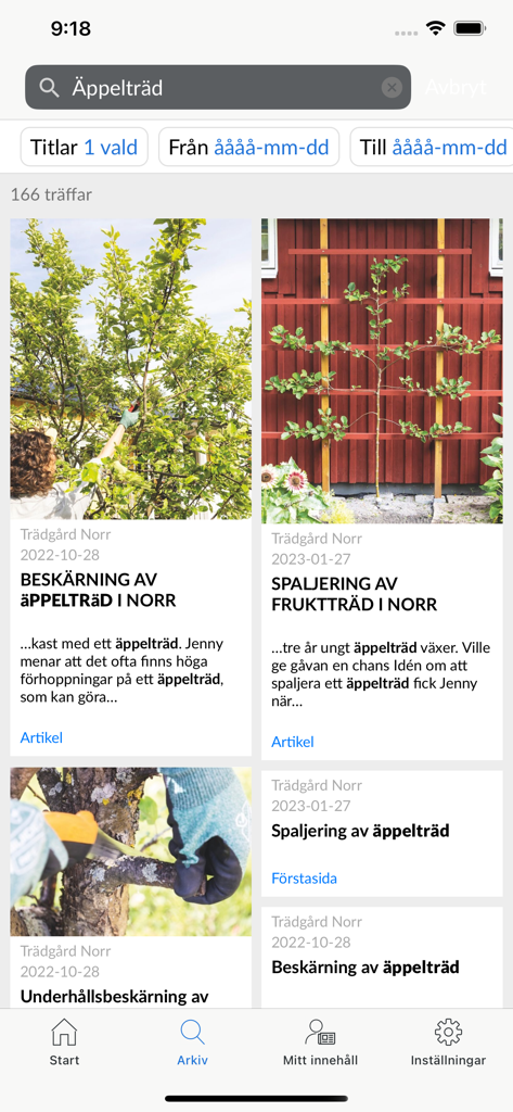 Trädgård Norr - Search results in the Tradgard Norr app archive for articles about apple trees
