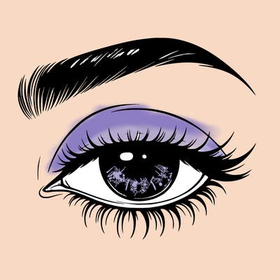 eye closed realistic