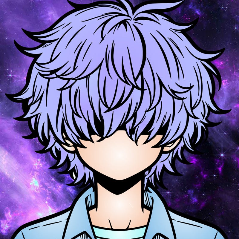 manga boy fluffy hair covering his eyes