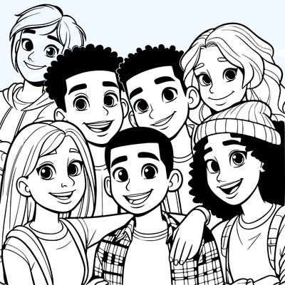 a mixed friend group