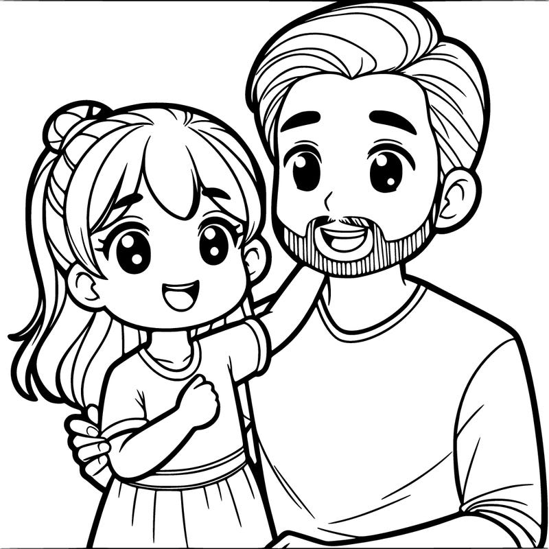 daughter with her dad