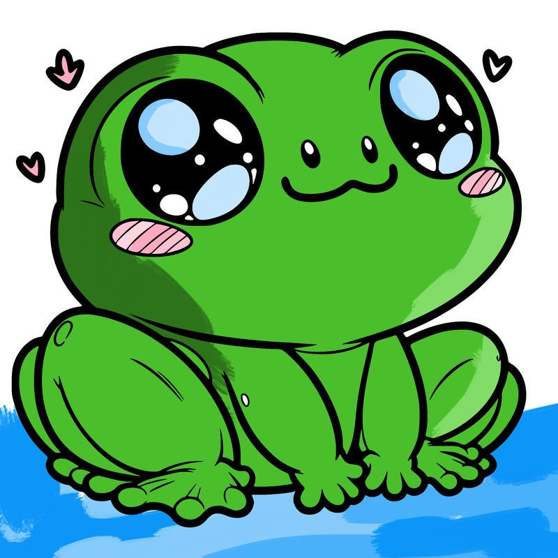 cute frog person realistic
