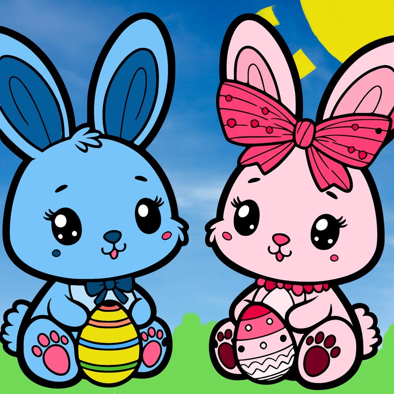 cute easter bunnies