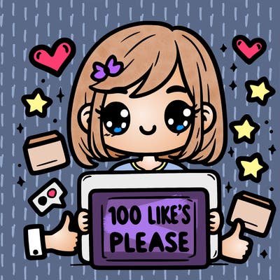 100 like’s please