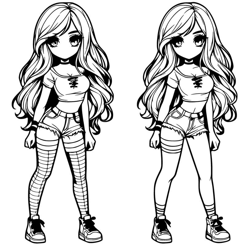 realistic girl split