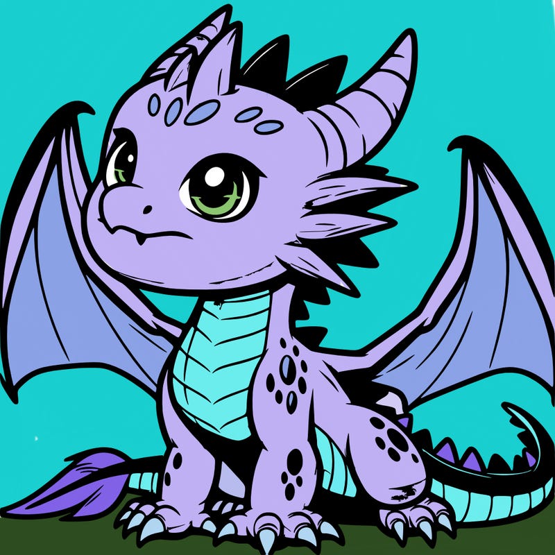fierce baby night dragon