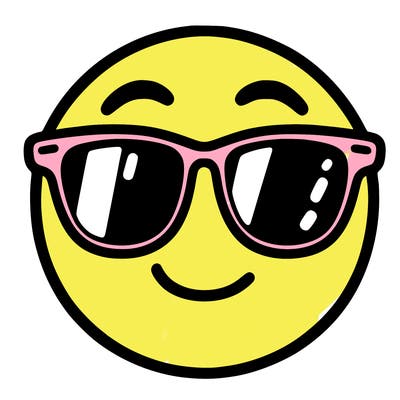 emoji with sunglasses