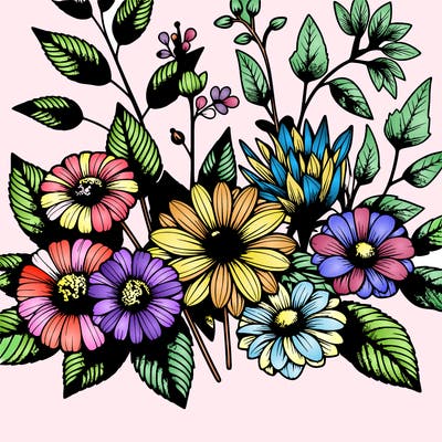 realistic flowers