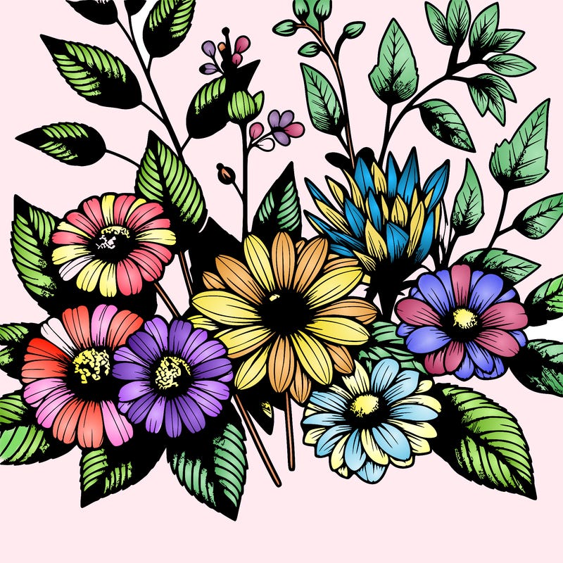 realistic flowers