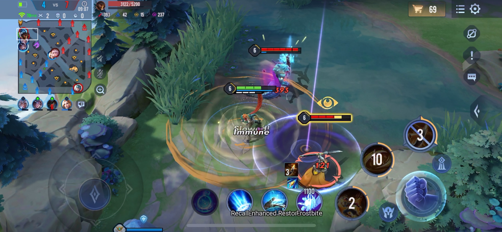 Jugabilidad de batalla MOBA 5c5 llena de acción en Arena of Valor