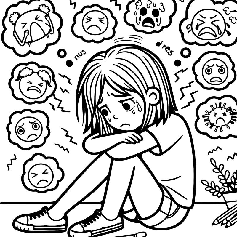 girl struggling with anxiety