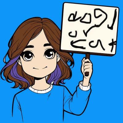 realistic girl holding up a sign