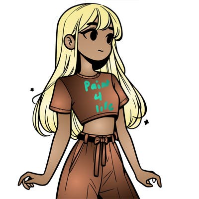 girl in a cute crop top