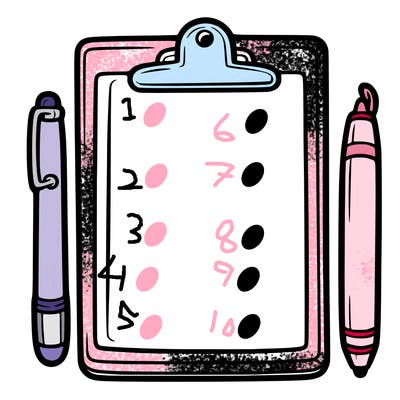 blank clip board with pen