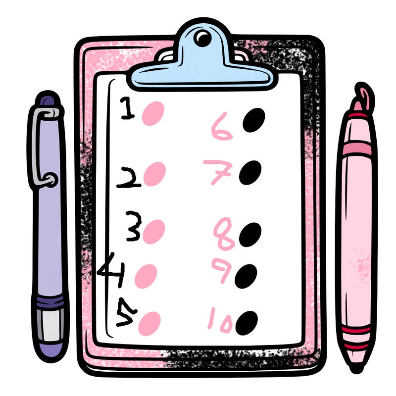 blank clip board with pen