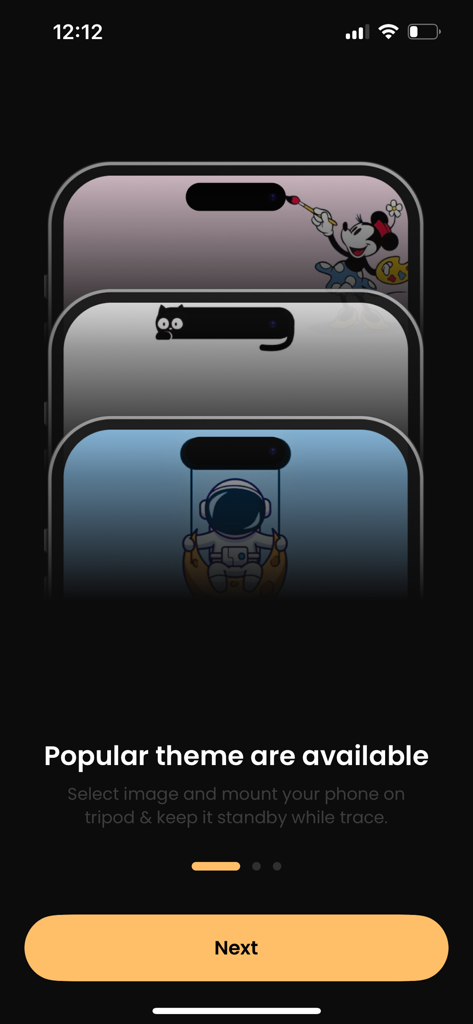 ミニーマウス、猫、宇宙飛行士をフィーチャーしたiPhone Dynamic Island用の3つのクリエイティブな壁紙テーマ。