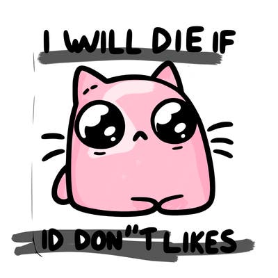 a cat that will die if we don’t get 10 likes