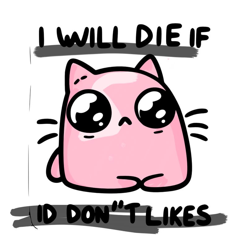 a cat that will die if we don’t get 10 likes