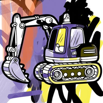 funny excavator