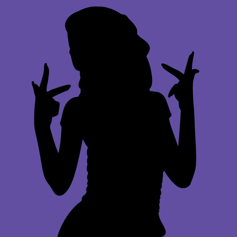 realistic teenage girl with braids and a beanie and crop top doing 🫶🏼