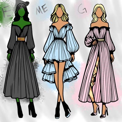 fashion models dresses