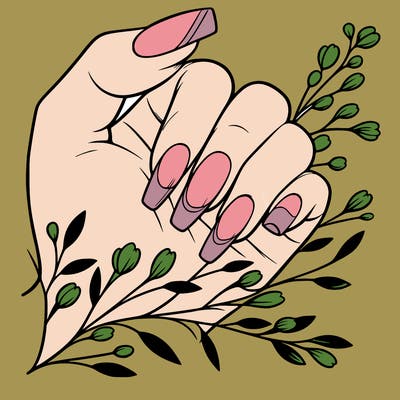 nails with french tip