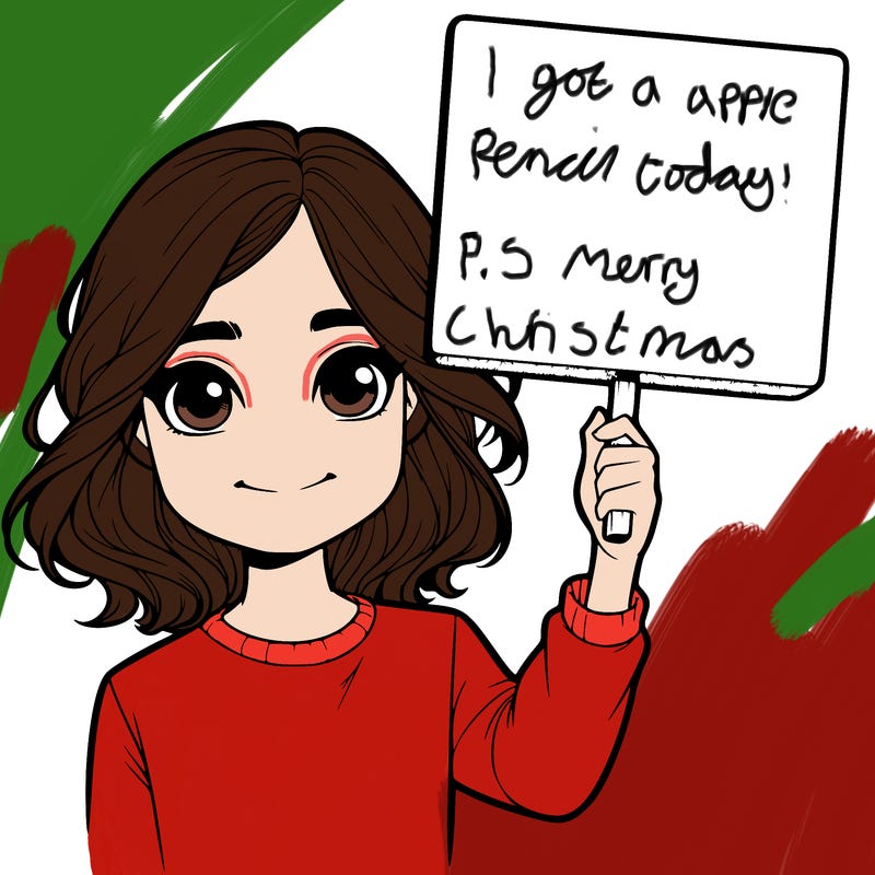 realistic girl holding up a sign