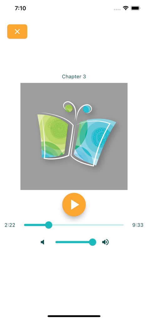 Audio player interface in the Homeschool Good and Beautiful app showing controls and lesson progress