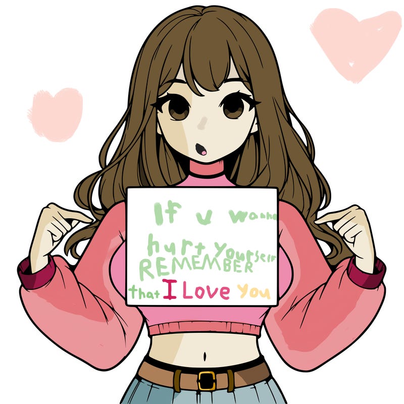 girl holding a blank sign in a long sleeve crop top