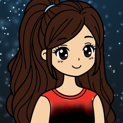 girl with ponytail and long hair