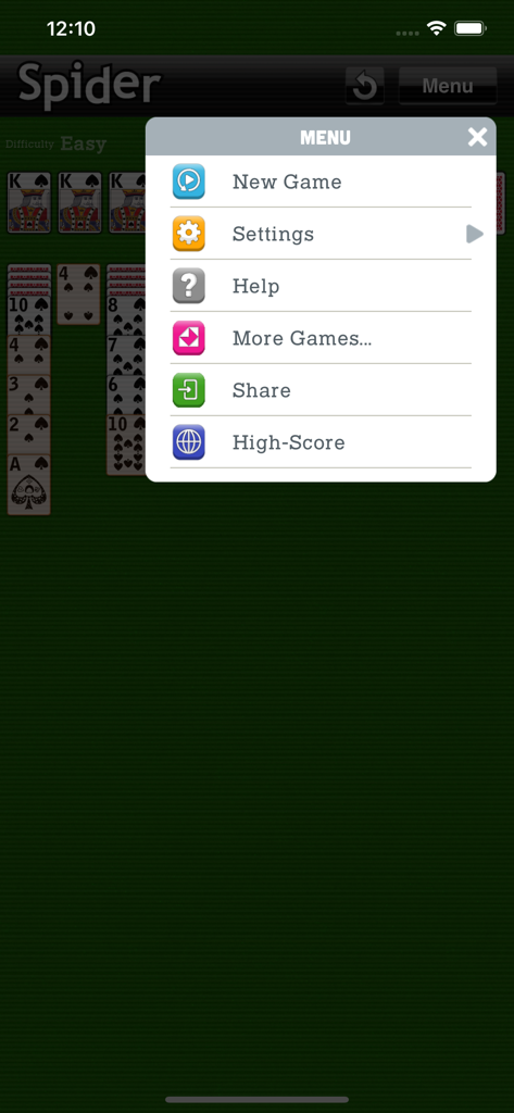 Spider Solitaire Classic Cards - Games App | MWM