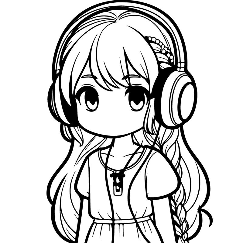 girl wearingheadphones